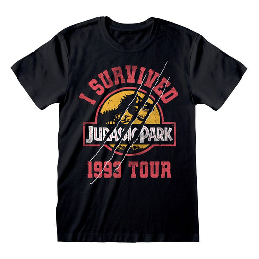 Jurassic Park T-Shirt I Survived 1993 Größe S