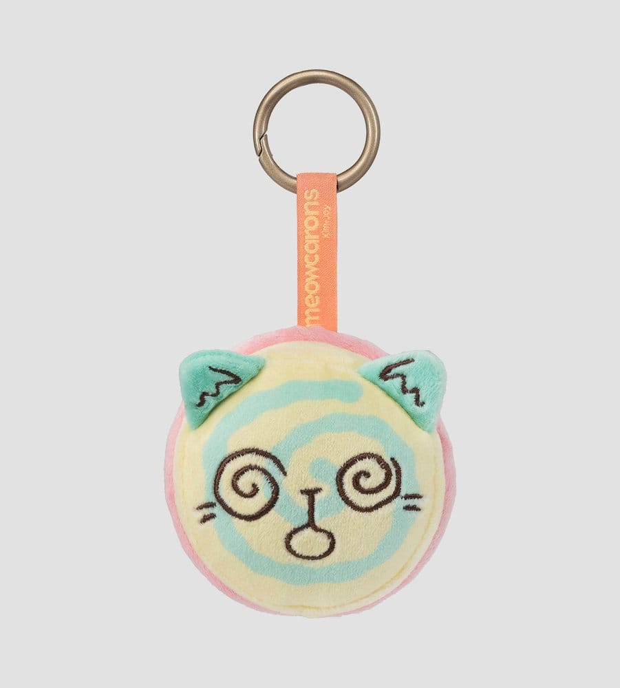 Meowcaron Plüsch Taschenanhänger Spiral 7 cm