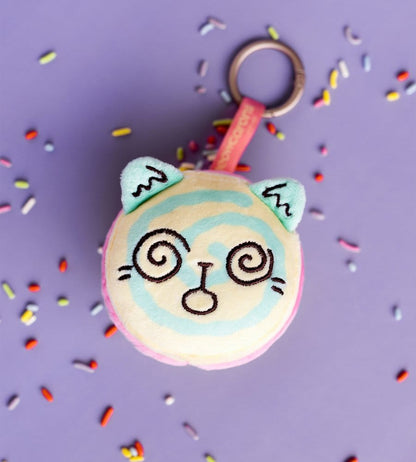 Meowcaron Plüsch Taschenanhänger Spiral 7 cm
