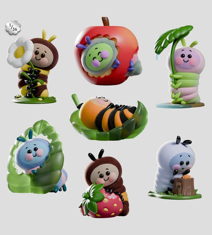 Wooly Bear and Friends Vinyl Minifiguren S1 13 cm Blind Box Display (6)
