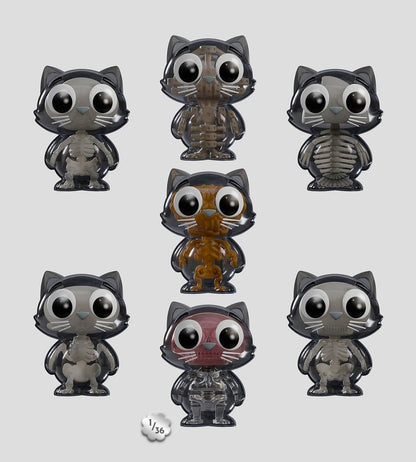 Catscans Minifiguren S2 Bare Bones 6 cm Blind Box Display (6)