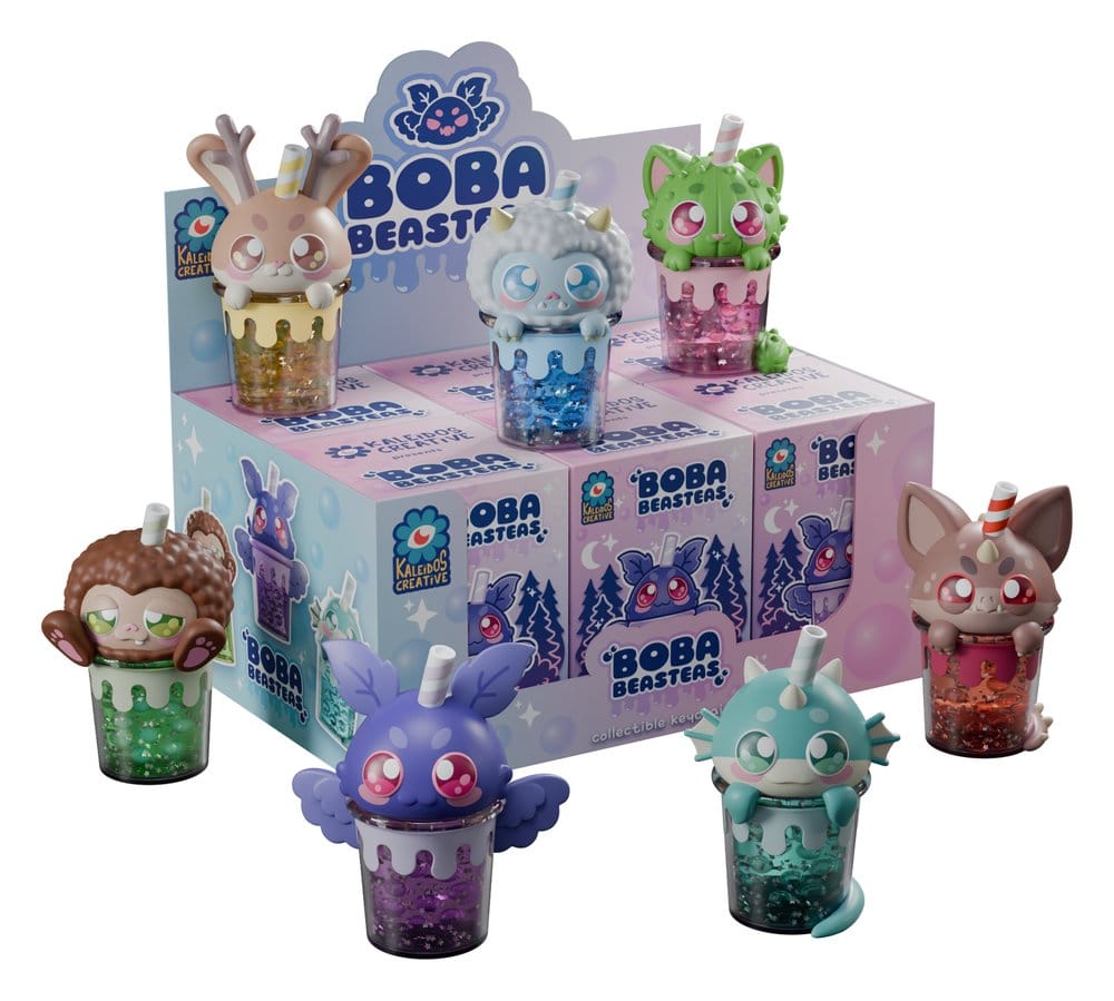 Boba Beasteas Schlüsselanhänger 8 cm Blind Box Display (8)