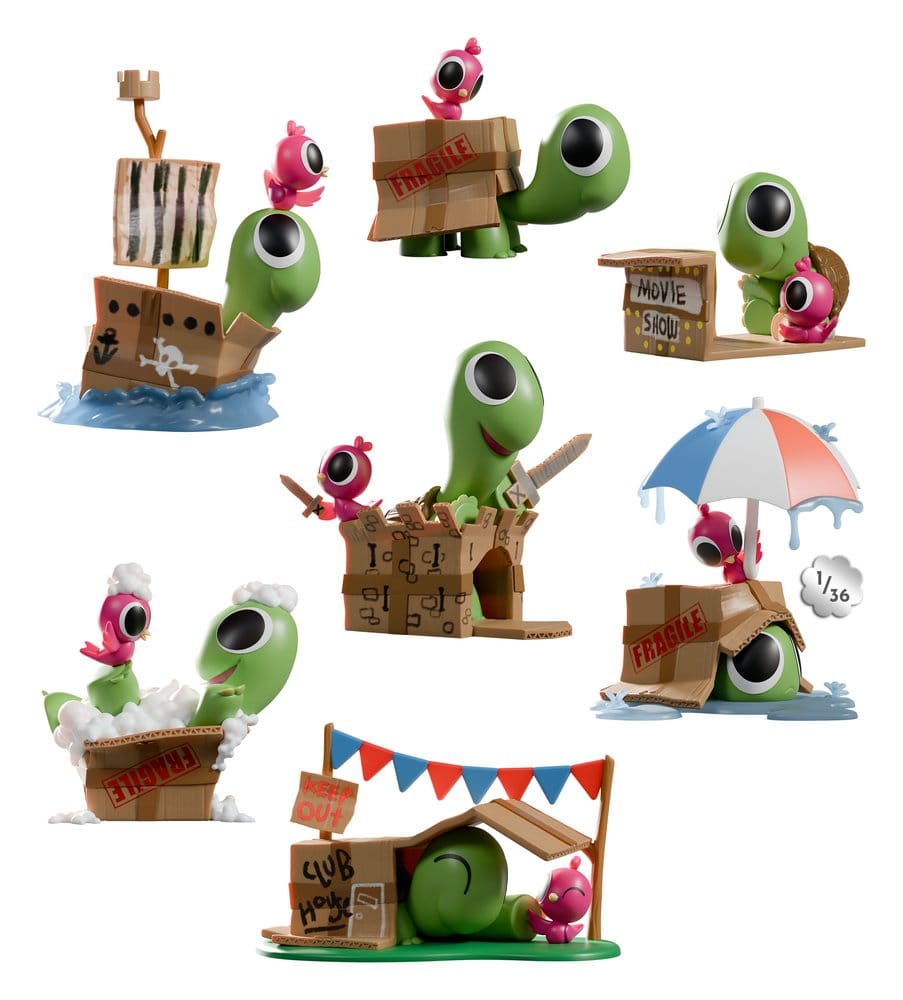 Box Turtle and Bird Minifiguren S1 9 cm Blind Box Display (6)