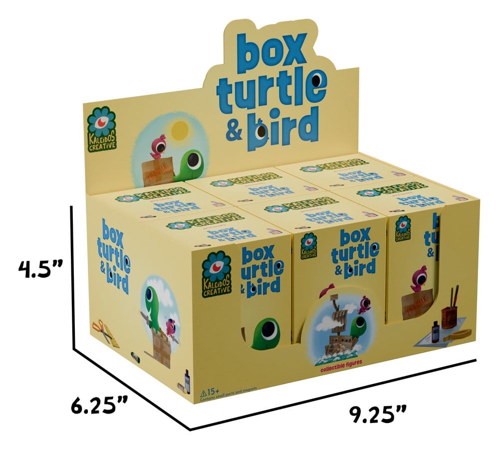 Box Turtle and Bird Minifiguren S1 9 cm Blind Box Display (6)