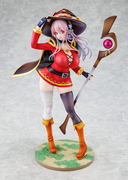 Super Sonico x Konosuba PVC Statue 1/7 Super Sonico Megumin collaboration Ver. 25 cm