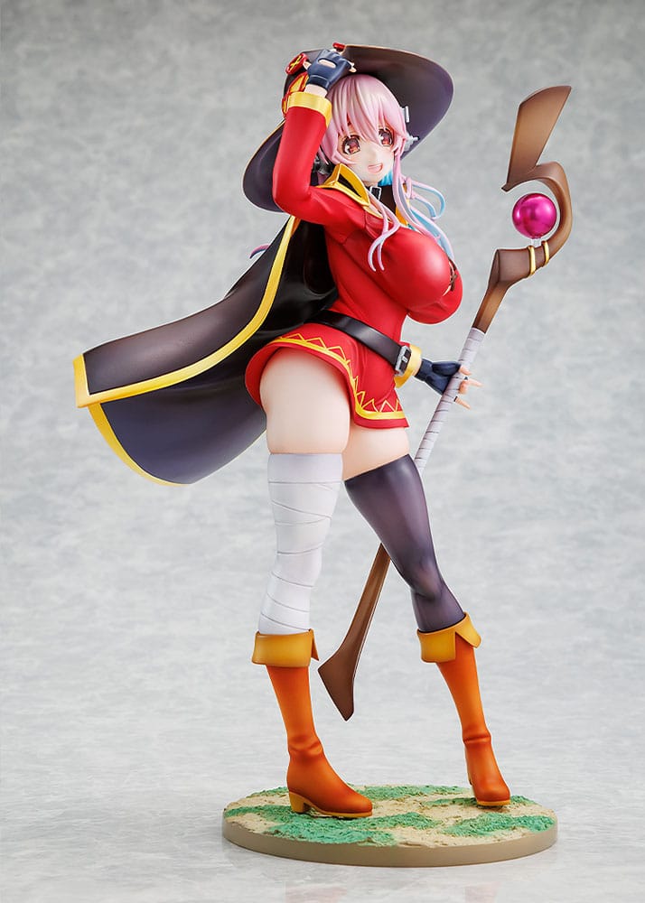 Super Sonico x Konosuba PVC Statue 1/7 Super Sonico Megumin collaboration Ver. 25 cm