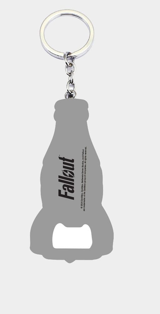 Fallout Schlüsselanhänger mit Flaschenöffner Nuka Cola Logo
