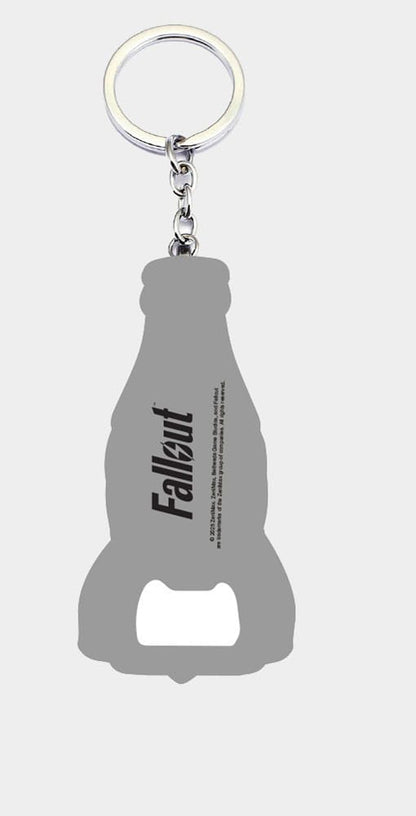 Fallout Schlüsselanhänger mit Flaschenöffner Nuka Cola Logo