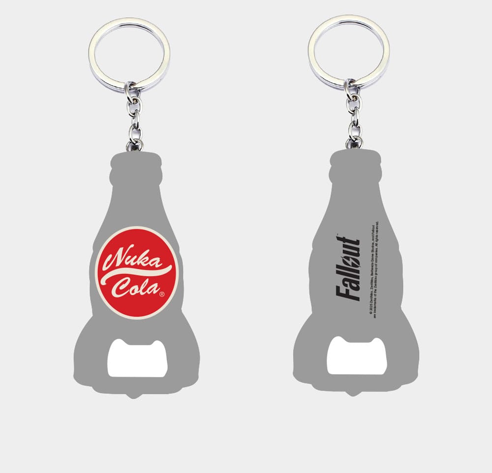 Fallout Schlüsselanhänger mit Flaschenöffner Nuka Cola Logo