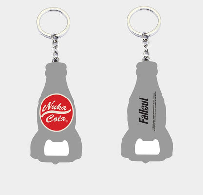 Fallout Schlüsselanhänger mit Flaschenöffner Nuka Cola Logo