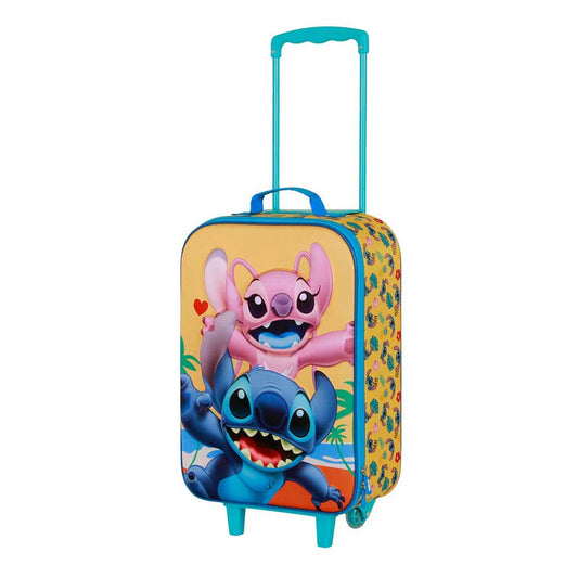 Lilo & Stitch Soft 3D Koffer Trolley Stitch Ocean Blue 52 cm