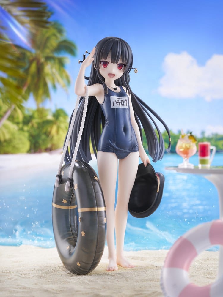 Maitetsu Last Run!! KoiKoi -Sakura- PVC Figur 1/6 Hachiroku School Swimsuit Ver. 23 cm