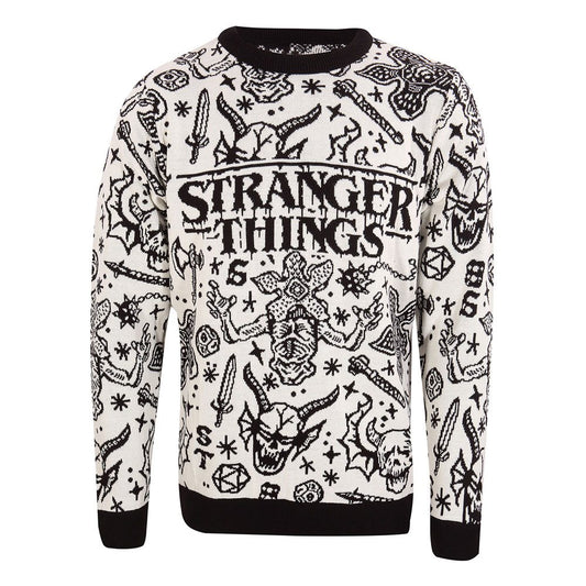 Stranger Things Sweatshirt Christmas Jumper Collage Größe S