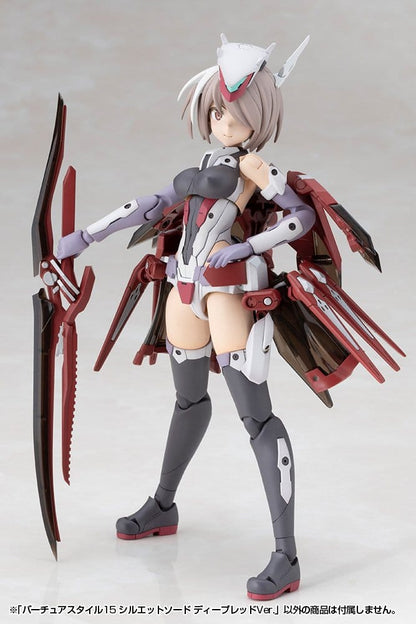 Kotobukiya M.S.G. Zubehör-Set für Plastic Model Kits Virtuous Style 15 Silhouette Sword Deep Red Ver. 14 cm
