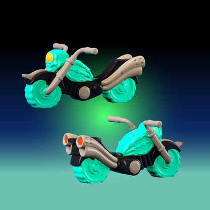Rover Robin Plastic Model Kit Overtakes Skull Rider