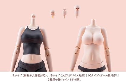 Sousai Shojo Teien Zubehör Set für Actionfiguren Dress Up Body Color C Ver. L