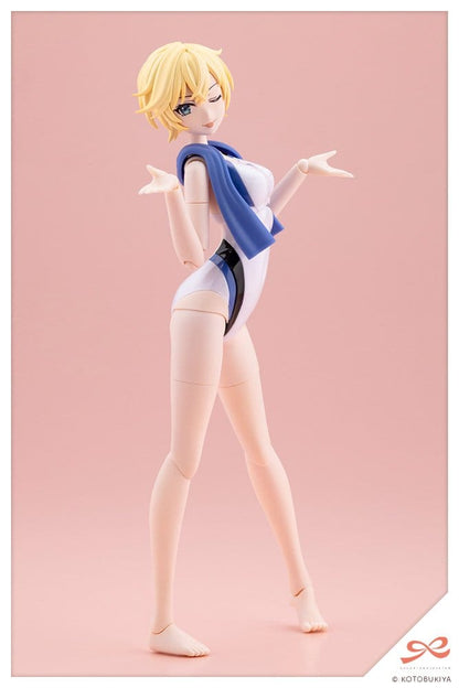 Sousaishojoteien Plastic Model Kit 1/10 Rui Saotome Touou High School Competitive Swimsuit Dreaming Style White Dolphin 16 cm