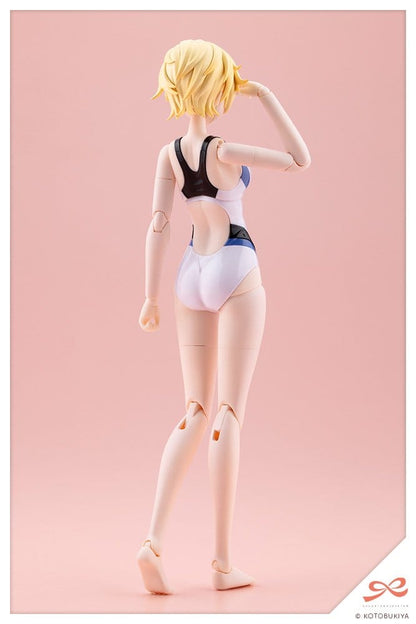 Sousaishojoteien Plastic Model Kit 1/10 Rui Saotome Touou High School Competitive Swimsuit Dreaming Style White Dolphin 16 cm