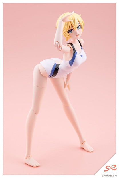 Sousaishojoteien Plastic Model Kit 1/10 Rui Saotome Touou High School Competitive Swimsuit Dreaming Style White Dolphin 16 cm