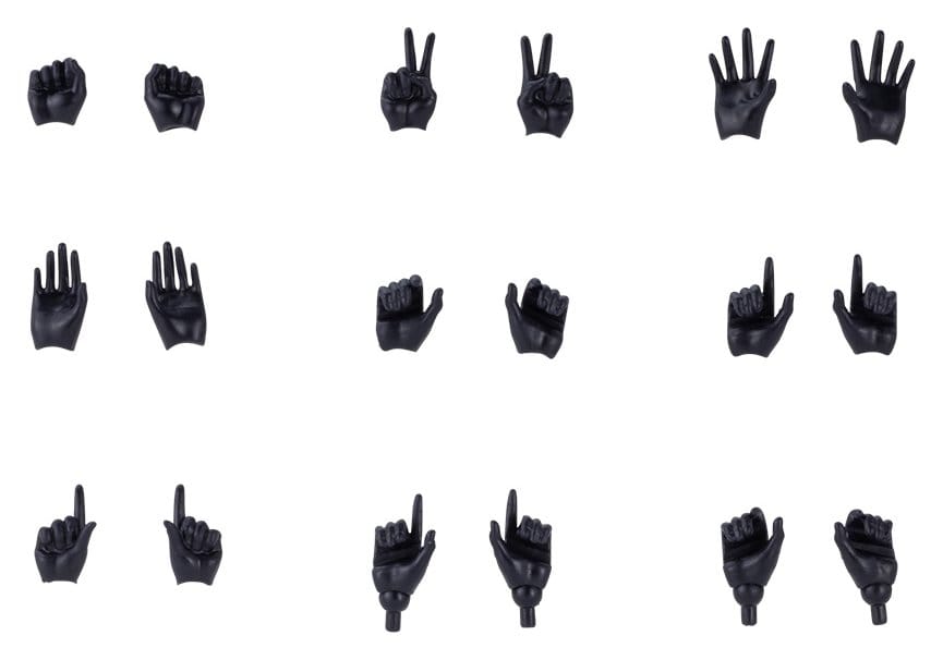 Megami Device M.S.G. Zubehör-Set für Plastic Model Kits 1/1 09 Hand Set Skin Color Black