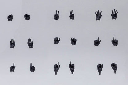 Megami Device M.S.G. Zubehör-Set für Plastic Model Kits 1/1 09 Hand Set Skin Color Black