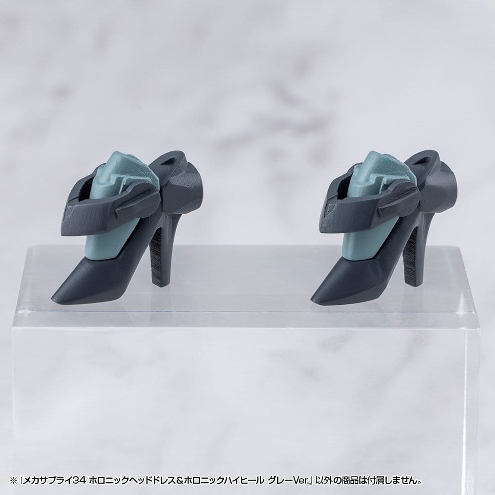 Kotobukiya M.S.G. Model Kit Zubehör-Set Mecha Supply 34 Holonic Headdress & Holonic High Heels Grey Ver.