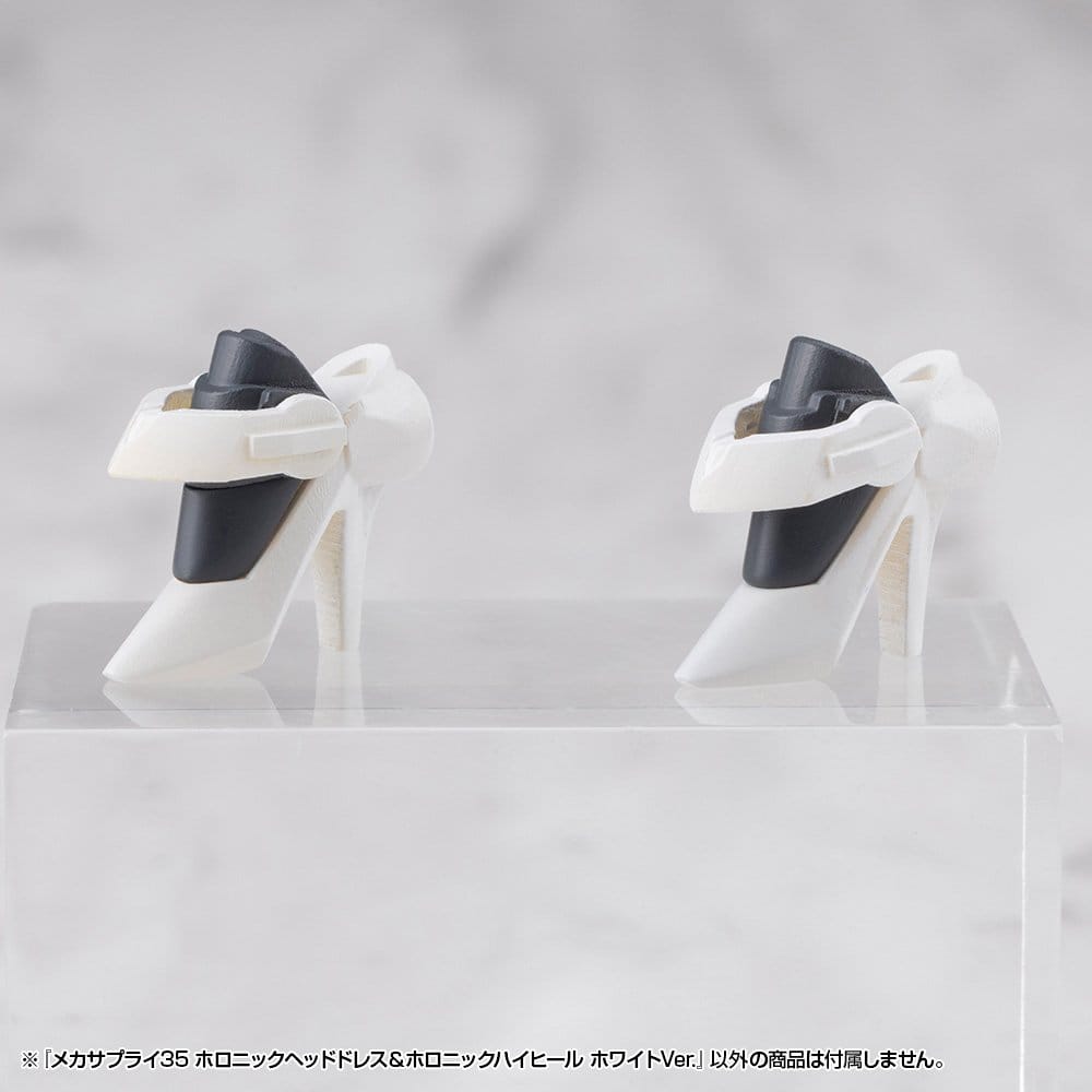 Kotobukiya M.S.G. Model Kit Zubehör-Set Mecha Supply 34 Holonic Headdress & Holonic High Heels White Ver.