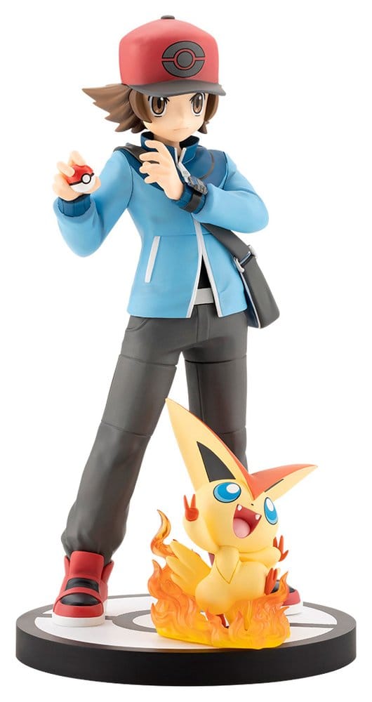 Pokémon ARTFX J PVC Figur 1/8 Hilbert with Victini 20 cm