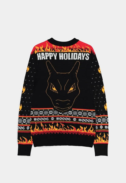 Pokémon Christmas Pullover Glurak Größe XXL