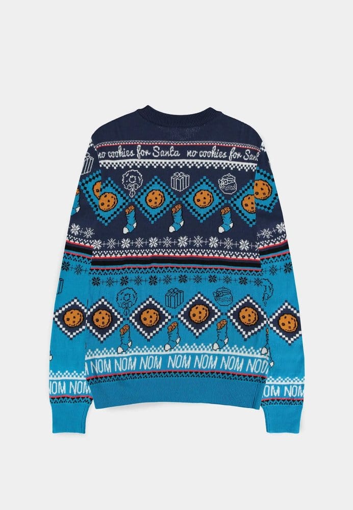 Sesame Street Christmas Pullover Cookie Monster Größe M