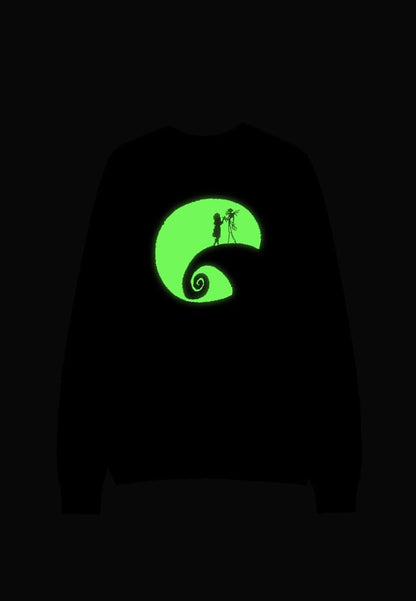 Nightmare Before Christmas Pullover Glow in the Dark (Christmas Jumper) Größe L