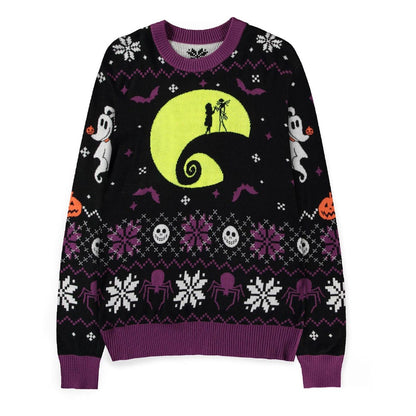 Nightmare Before Christmas Pullover Glow in the Dark (Christmas Jumper) Größe L