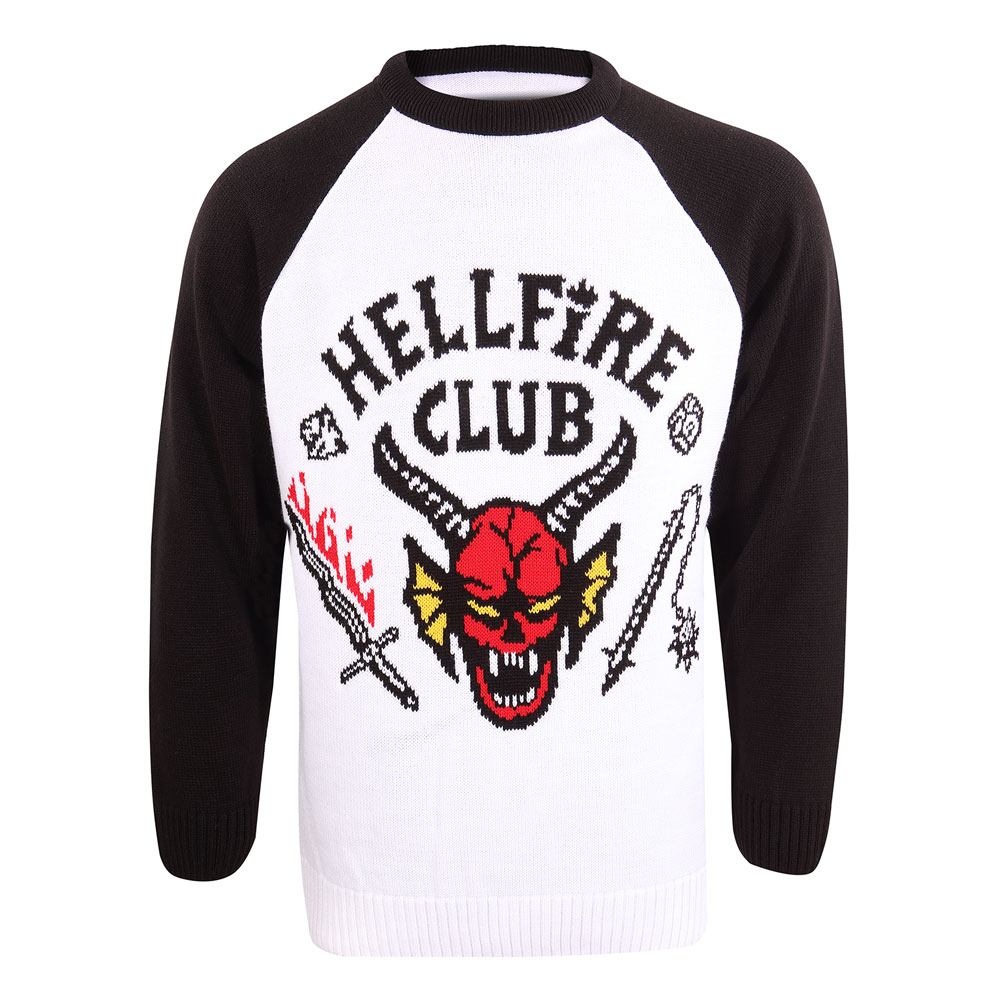 Stranger Things Sweatshirt Christmas Jumper Hellfire Club Größe L