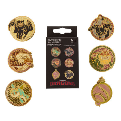 Dreamworks by Loungefly Ansteck-Pins Blind Box How to Train your Dragon Sortiment (12)