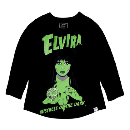 Elivira by Loungefly Tee T-Shirt Unisex Shirred Raglan Größe XXL