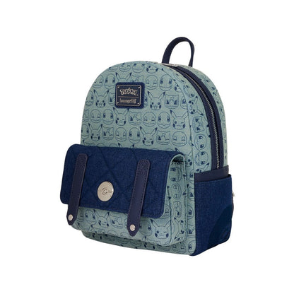 Pokemon by Loungefly Mini Rucksack Faux Denim