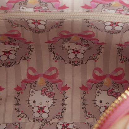 Sanrio by Loungefly Umhängetasche mit Perlenbesetztem Griff & Taschenanhänger Hello Kitty
