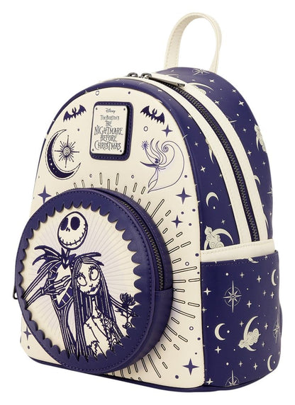 Nightmare before Christmas by Loungefly Mini Rucksack Jack Skellington & Sally Night Sky