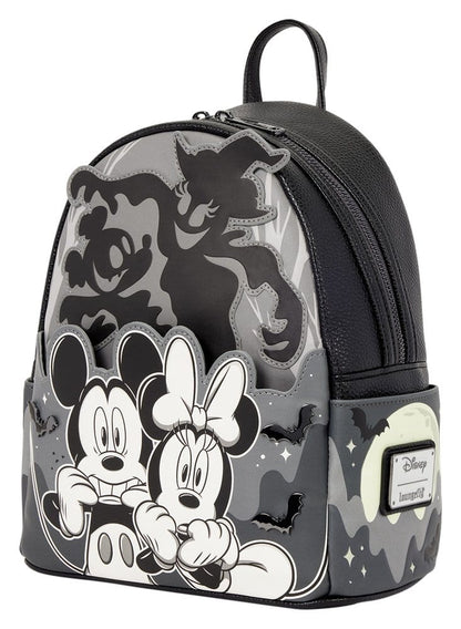 Mickey & Minnie by Loungefly Mini Rucksack Ghost Light Up Glow