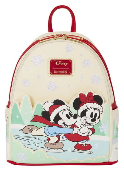 Mickey & Friends by Loungefly Mini Rucksack mit Haarband Halterung Ice Skating