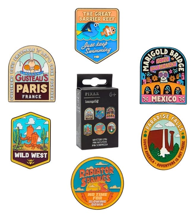 Disney Pixar Ansteck-Pins NATIONAL PARK STICKER MYPIN Blind Display (12)