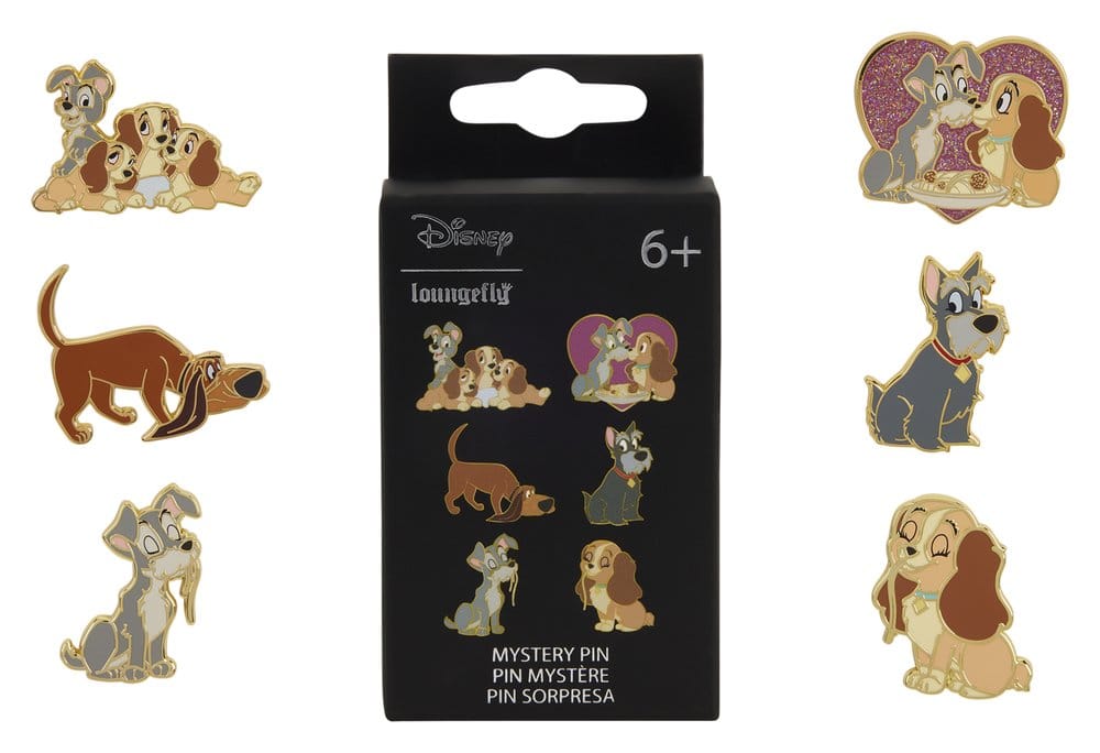 Disney by Loungefly Ansteck-Pins Lady and the Tramp Blind Display (12)