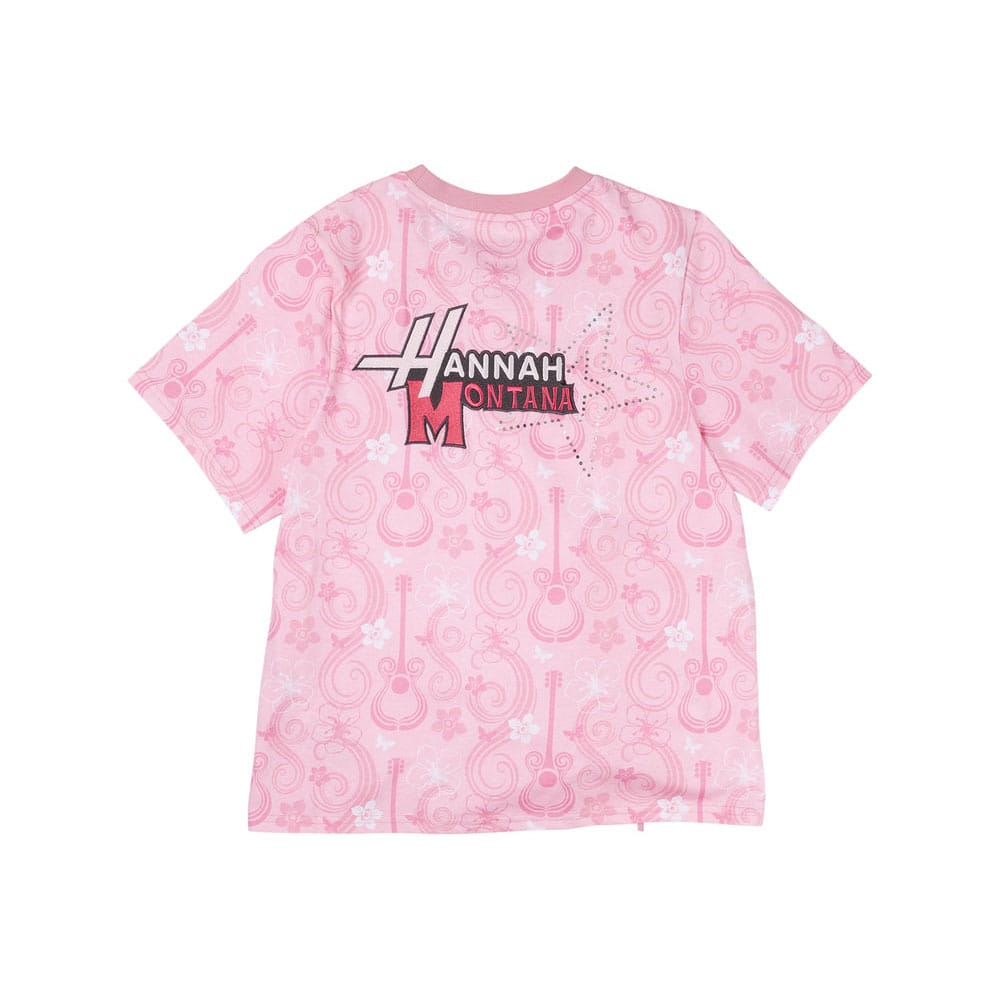 Disney by Loungefly Tee T-Shirt Unisex Hannah Montana Shirred Hem Größe L