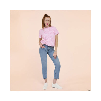 Disney by Loungefly Tee T-Shirt Unisex Hannah Montana Shirred Hem Größe L