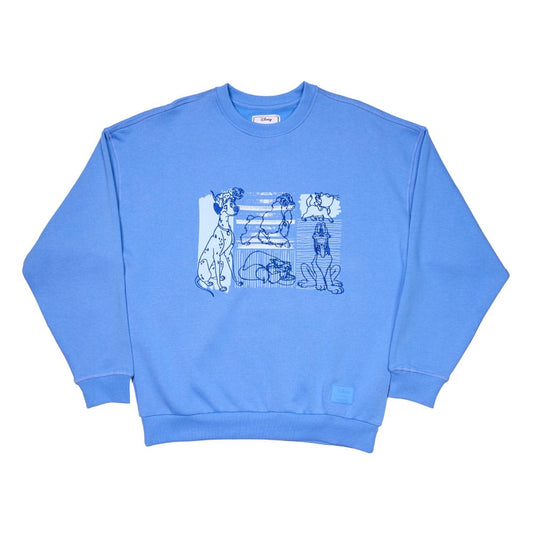 Disney by Loungefly Pullover Unisex Dogs & Cats Oversized Crewneck Größe M