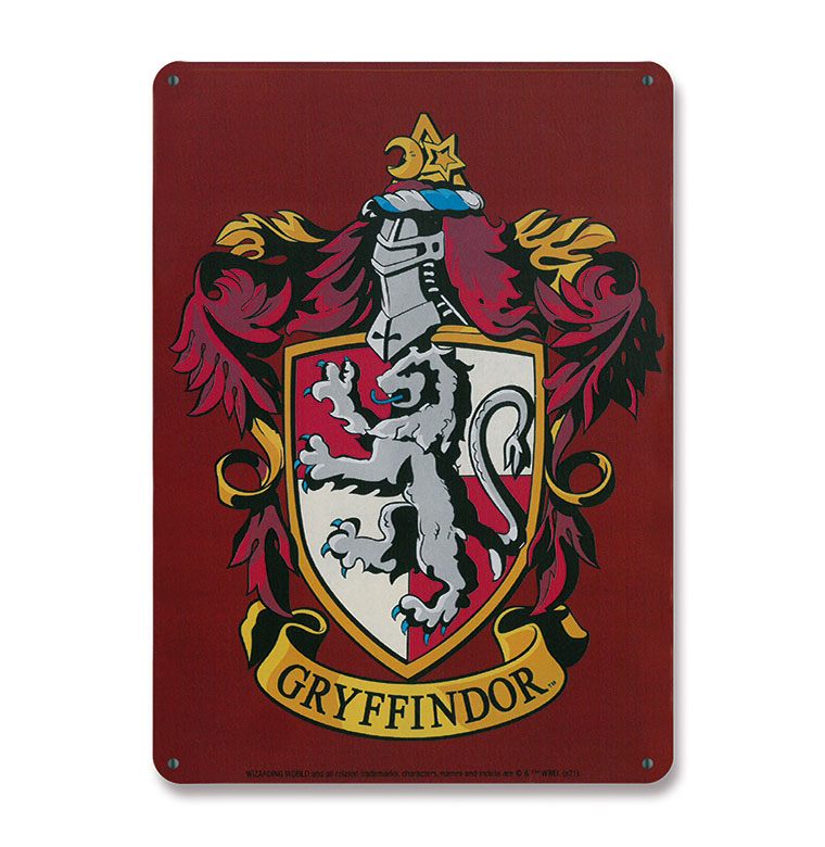 Harry Potter Blechschild Gryffindor 15 x 21 cm