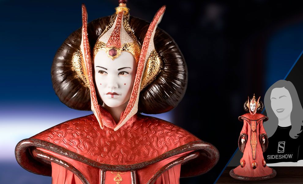 Star Wars Porzellan Statue Queen Amidala in Throne Room 55 cm