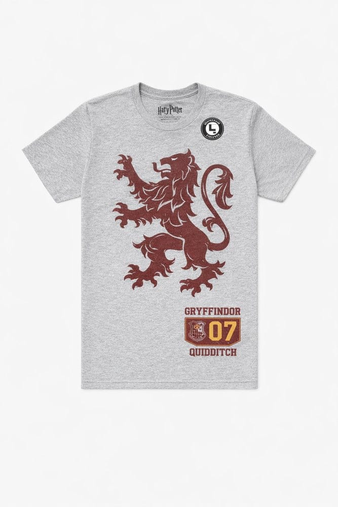 Harry Potter T-Shirt Gryffindor 07 Quidditch Lion Crest Größe L