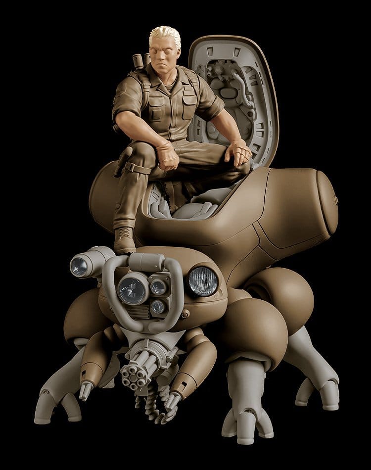 Ghost in the Shell PLAMAX minimum factory Plastic Model Kit Batou mit Fuchikoma 8 cm