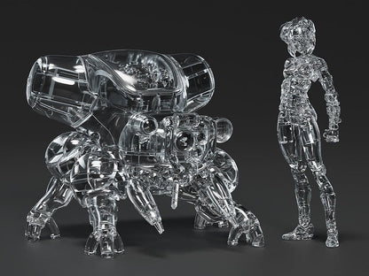 Ghost in the Shell PLAMAX minimum factory Plastic Model Kit Motoko Kusanagi mit Fuchikoma: Thermoptic Camouflage Ver. 8 cm